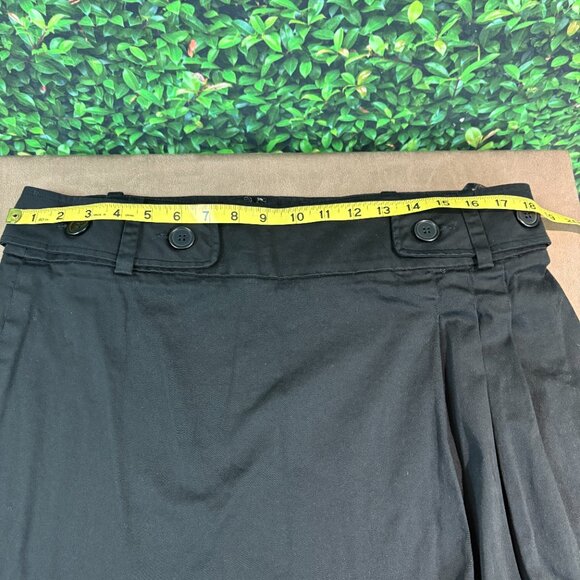 Suzy Shier Mini Skirt Womens Black w/ Side Pleat and Belt Size 13-14 (SKU: 29W) - Picture 3 of 10